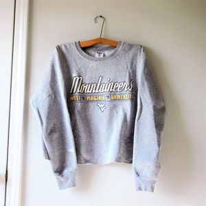 WVU Mountaineer Cropped Sweatshirt